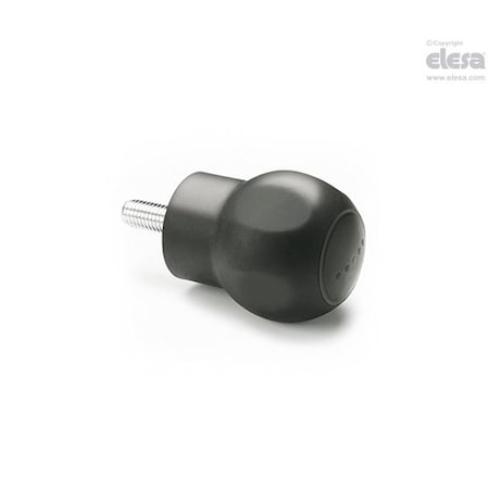 Elesa Spherical revolving handle, EBK.50+x-M10 EBK+x